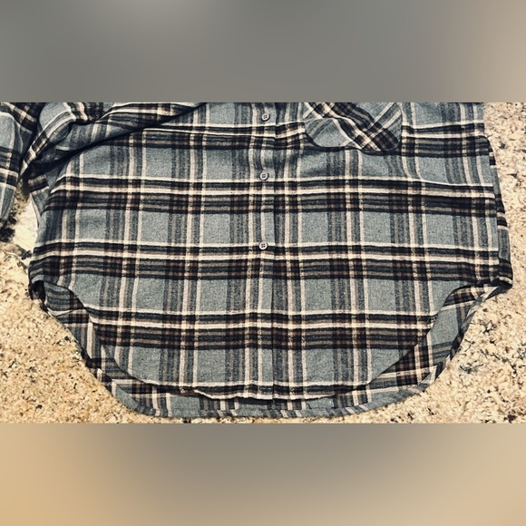NWT Oversized Lazy Day Flannel Shirt - Picture 10 of 12
